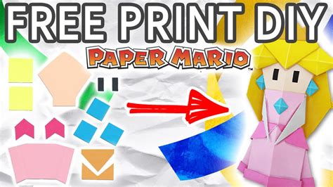Create Your Own Origami Peach From Paper Mario The Origami King With