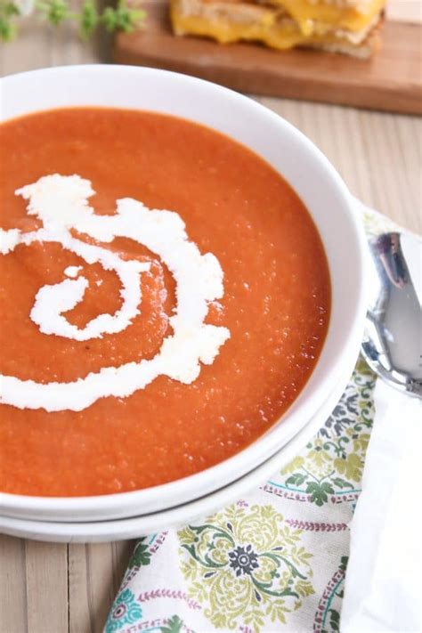 The Best Classic Tomato Soup Recipe Mels Kitchen Cafe