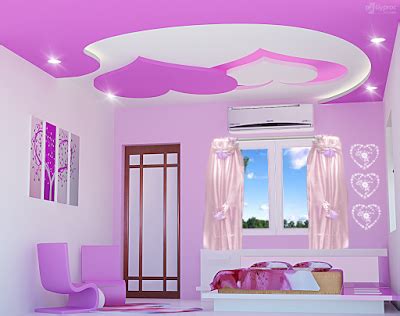 Pop is the way to go to instantly transform a space and add more dimensions without having to splurge. false ceiling pop designs for girls bedroom | Pop false ...