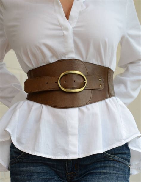 Wide Corset Belt Leather Corset Belt Womens Leather Belt Plus Leather