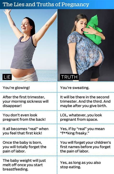 pregnancy expectation vs reality ladies consider yourselves warned 9gag