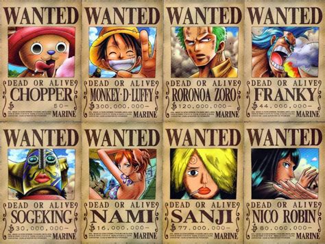 One Piece Luffy Wanted Poster Wallpaper