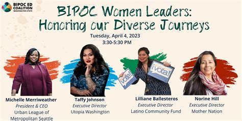 Bipoc Women Leaders Honoring Our Diverse Journeys Bipoc Ed Coalition