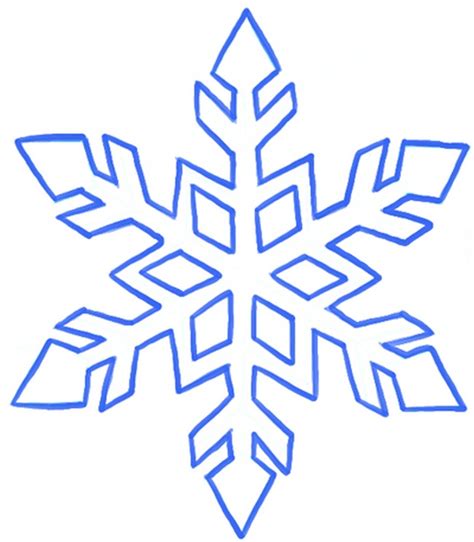 23 Easy Snowflake Drawings Step By Step Guide Diy Crafts