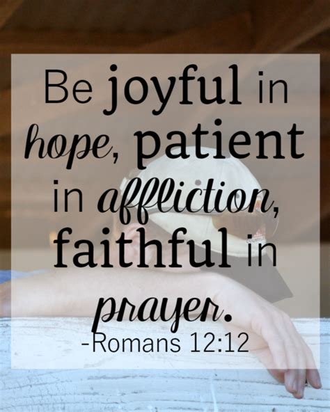 31 Days Of Bible Verses About Patience Romans 1212 The Littlest Way