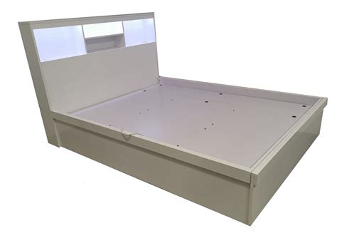 Gasliftbed Clifton Double Gas Lift Storage Bed Frame Touch Light