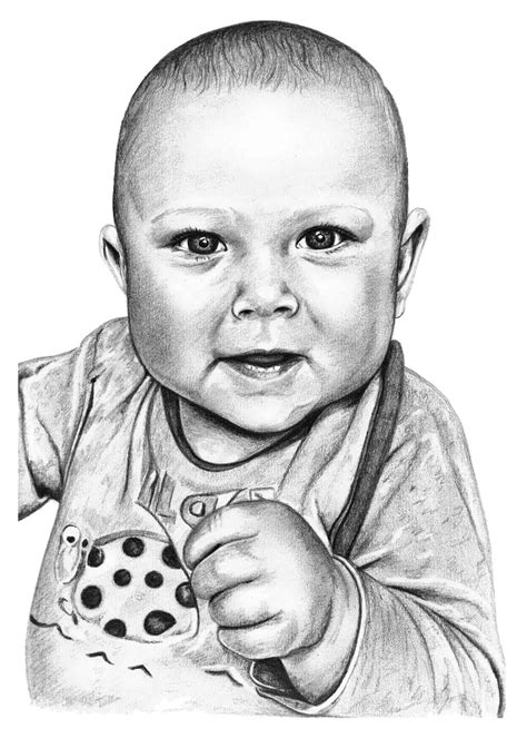 Baby Portrait Drawings By Angela Of Pencil Sketch Portraits