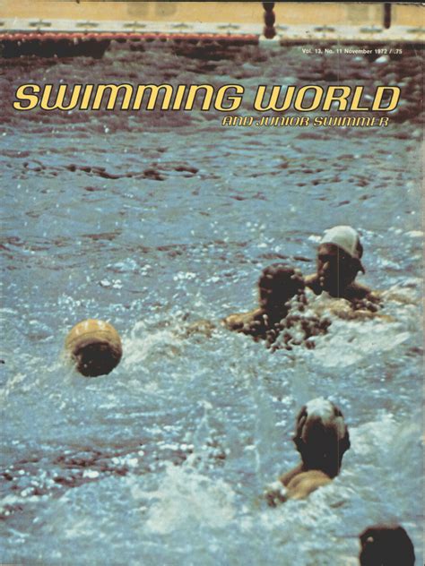 Swimming World Magazine November 1972 Issue