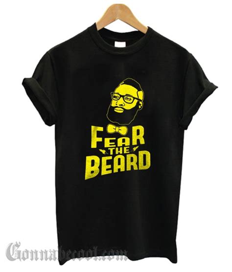 Fear The Beard Black Impressive T Shirt Runway Trends New T Direct To