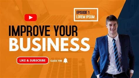 Improve Your Business Youtube Thumbnail Template Postermywall