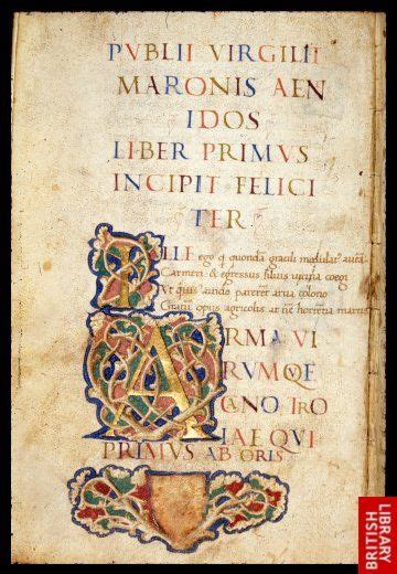 Virgil Aeneis With Verse Preface Italy 2nd Half Of The 15th Century