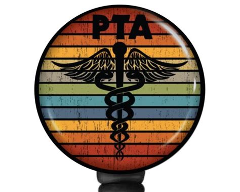 Physical Therapy Assistant Badge Reel Pta Badge Reel Pta Etsy