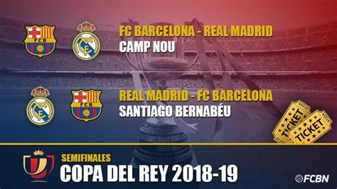 Entradas FC Barcelona vs Real Madrid - Semifinales Copa ...