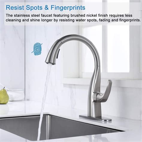 Kitchen gooseneck faucet chrome swivel centerset 2 handles | renovator's supply. Arcora Gooseneck Kitchen Faucet With Pull Out Sprayer