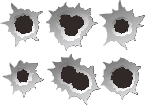 Black Overlay Of Bullets Png