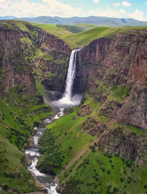 Maletsunyane Falls Waterfall Beautiful Places To Visit Lesotho