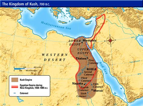 Picture Information Map Of Kushite Empire