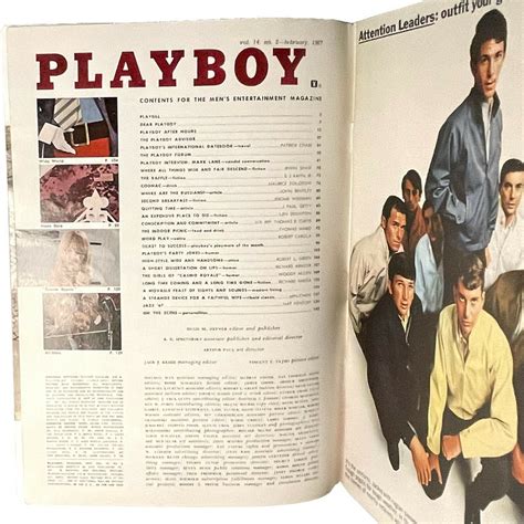 Playboy February 1967 VG Mark Lane JFK Assassination Kim Farber On EBid