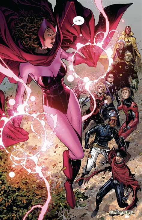 Scarlet Witch And Young Avengers Marvel Comics Art Scarlet Witch