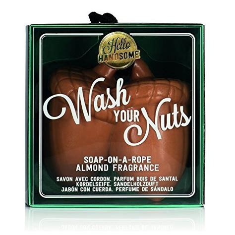 Npw Mens Novelty Soap Bar Hello Handsome Wash Your Nuts Soap On A