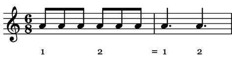 Single barlines divide the staff into measures; Learn to hear the 6/8 time signature | Musical U