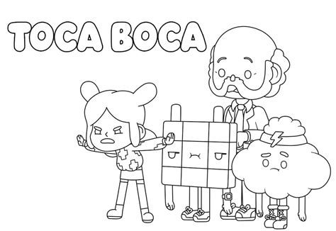 Printable Toca Life World Coloring Page - Free Printable Coloring Pages