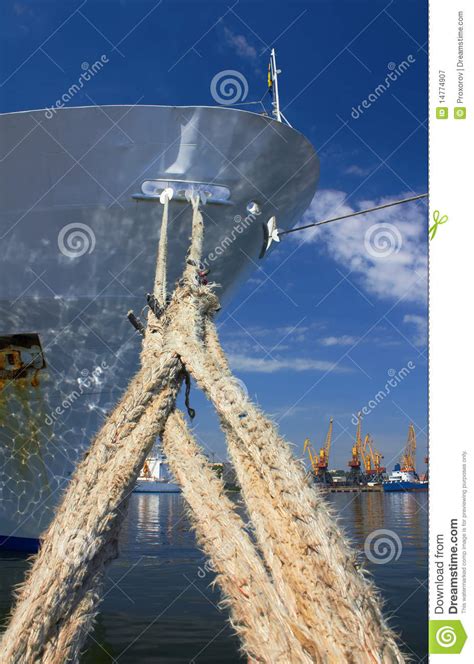 A Docked Cargo Ship Stock Image Image Of Equipment Freight 14774907