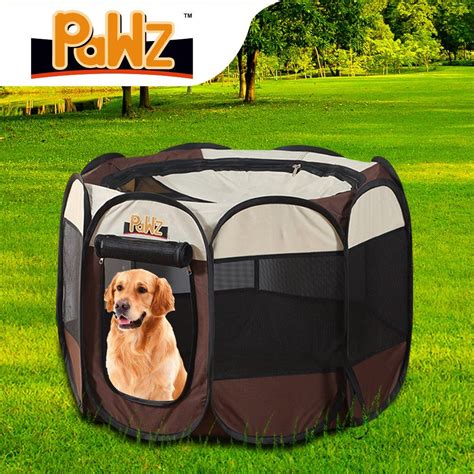 Pawz Dog Playpen Pet Play Pens Foldable Panel Tent Cage Portable Puppy