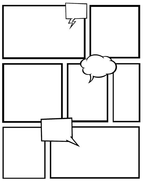 Blank Comic Book Pages Template Digitally Credible Calendars Blank