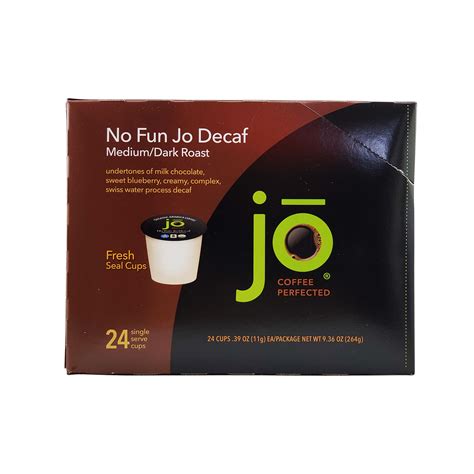 NO FUN JO DECAF Fresh Seal Organic Coffee Pods Eco Friendly