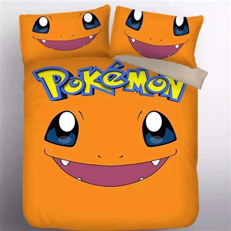 Charmander Pokemon Bedding Custom Anime Bed Set Robinplacefabrics