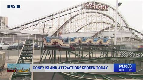 Coney Island Amusement Parks Reopen After Over A Year Closed Youtube
