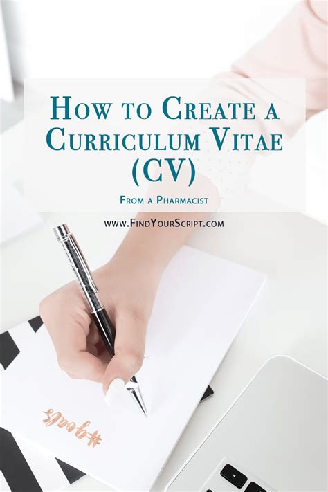 How to write a cover letter. How to Create a Curriculum Vitae (CV) | From a Pharmacist ...