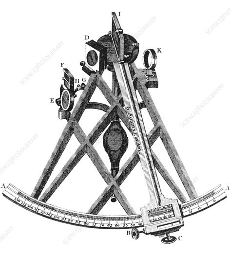 Engraving Of A Sextant Designed By John Hadley Stock Image R1020099 Science Photo Library