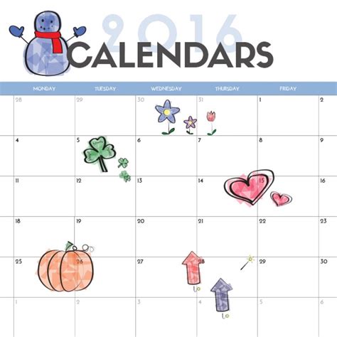 Kid Printable Calendars