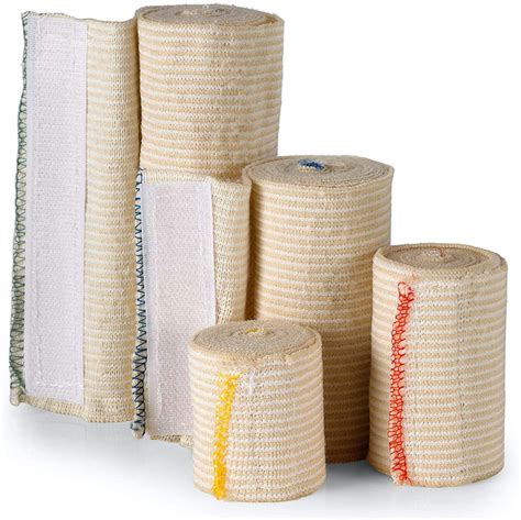 Premium Elastic Bandage Wrap Compression Roll With Hook And Loop