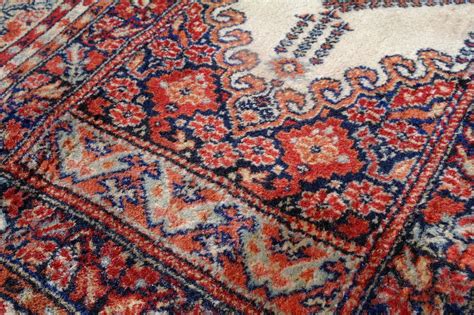 Vintage Louis De Poortere Turkish Samarkand Rug Large Prayer Mat