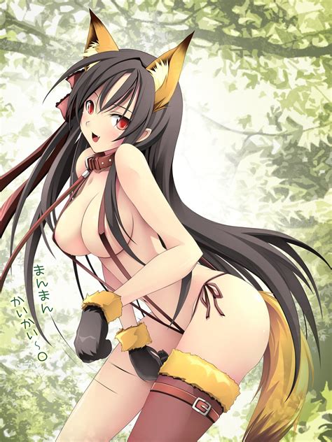 Kyoro Animal Ears Areola Bondage Cleavage Kitsune Sling