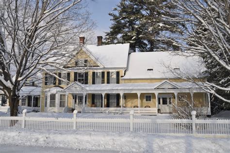 Its A Winter Wonderland In Woodstock Vermont Jackson House Inn
