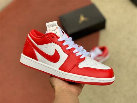 2020 Release Air Jordan 1 Low Gym Red White High Quality 553560 611