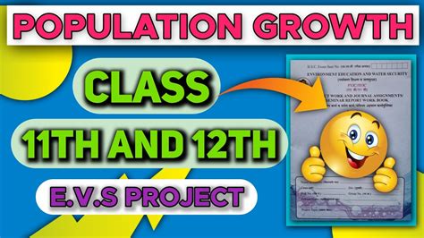 Evs Project On Population Growthevs Projectclass 11th And 12thfull