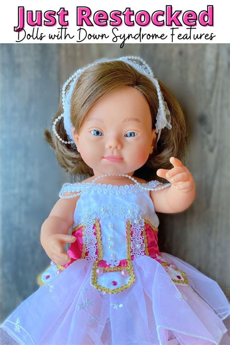 Caucasian Female Doll With Down Syndrome Features Wearing A Ballet