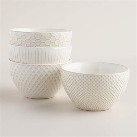 Dixie ultra® has strength you can count on so you can focus on what matters now. Small White Textured Stoneware Bowls Set of 4 ...
