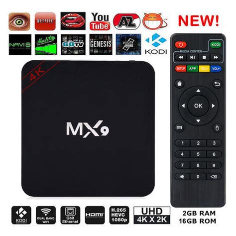 Like all advanced electronics, tv boxes run using a dedicated operating system. MX9 4K Ultra HD Android Smart TV Box -Black at Rs 1985 ...
