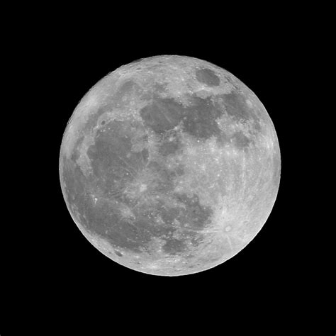 Full Moon In Black And White Photograph By Paul Topp