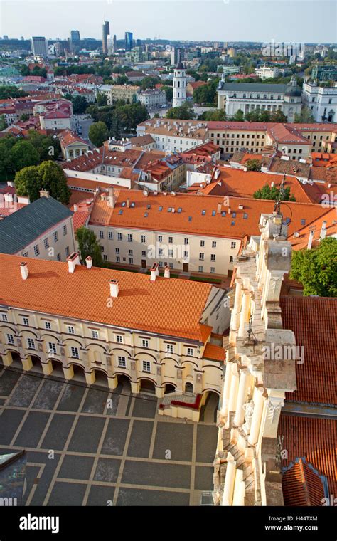 Overhead Of Vilnius Old Town Stock Photo Alamy