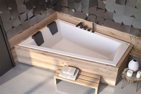 Kopfstutze fur whirlpool oder badewanne. Badewanne Eckbadewanne Intima Duo + Bambus Ablage 170 x ...