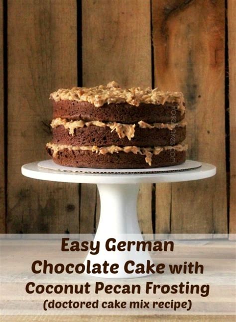 To assemble the cake, place one layer on a cake stand and spread with frosting. German Chocolate Cake - Rose Bakes