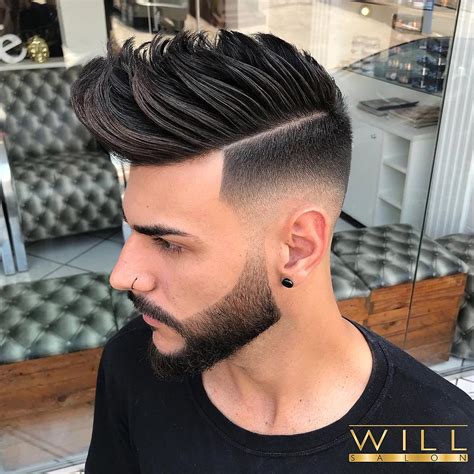 In this occasion, we combine it with a hard part and high fade to add more complexity to the hairstyle and keep things neat. 22+ Best Men's Medium Length Haircuts For 2020