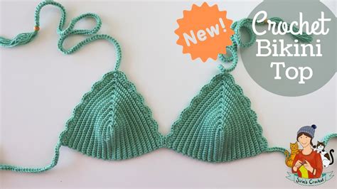 New Crochet Bikini Top Pattern For Any Size Youtube